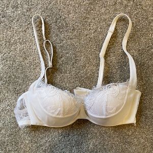 La Perla White Push-Up Bridal Bra - Like new - Size 34B